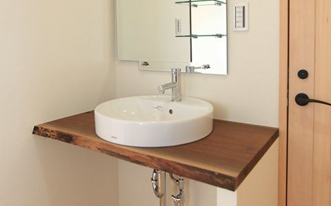 ウォールナット 洗面カウンター